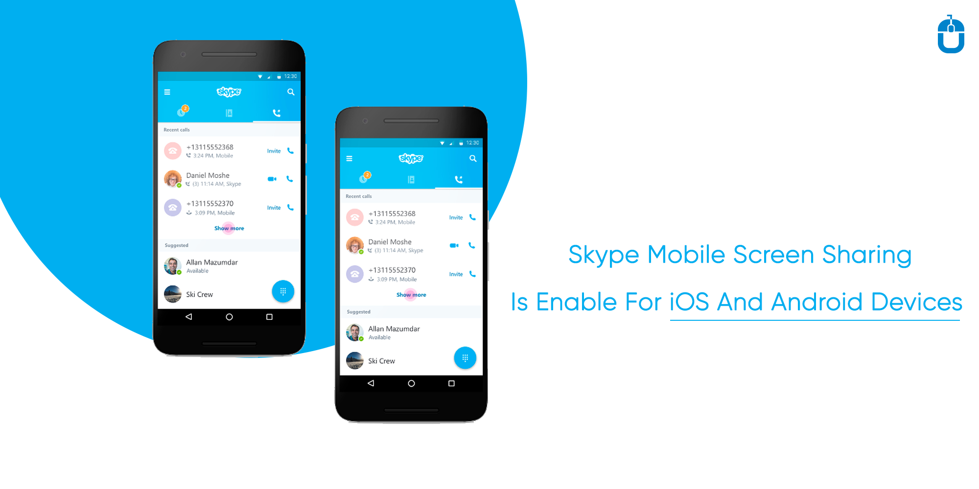 Skype Mobile Screen Sharing Is Enable For iOS And Android Devices
