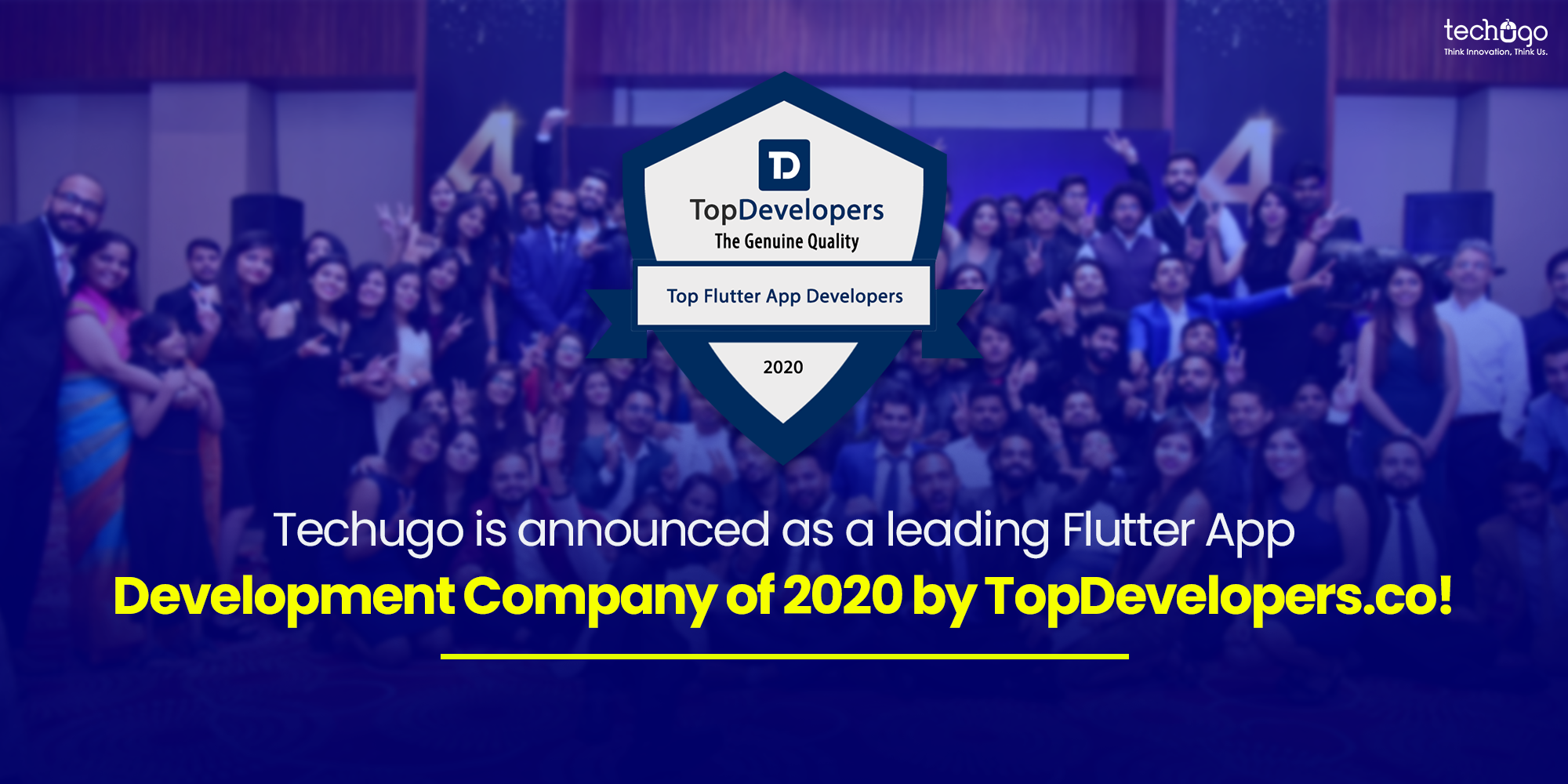 TECHUGO IS ANNOUNCED AS A LEADING FLUTTER APP DEVELOPMENT COMPANY OF 2020 BY TOPDEVELOPERS.CO!