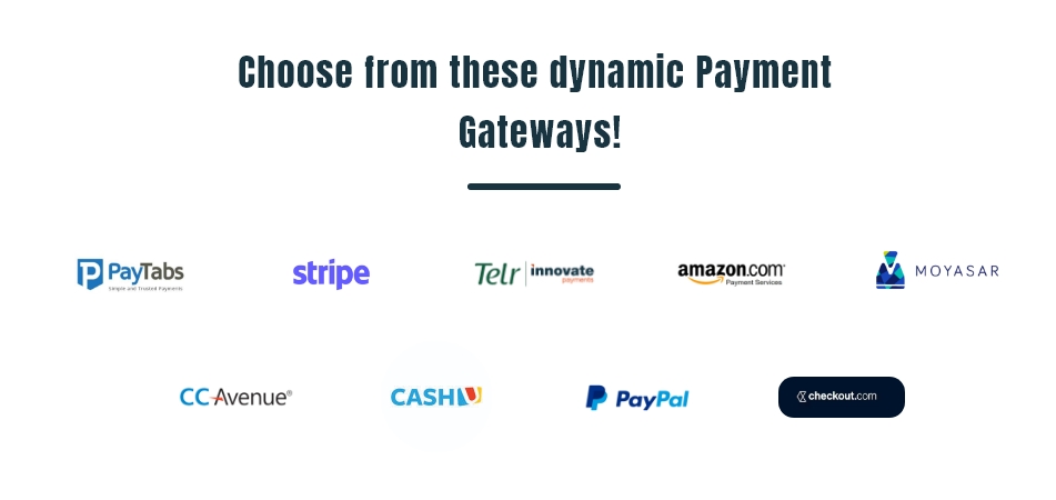 Choose from these dynamic Payment Gateways