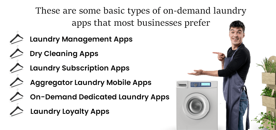 Types of Laundry Services Apps