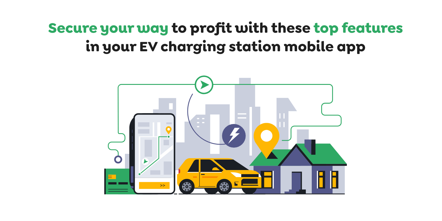 features of an EV charging station finder app