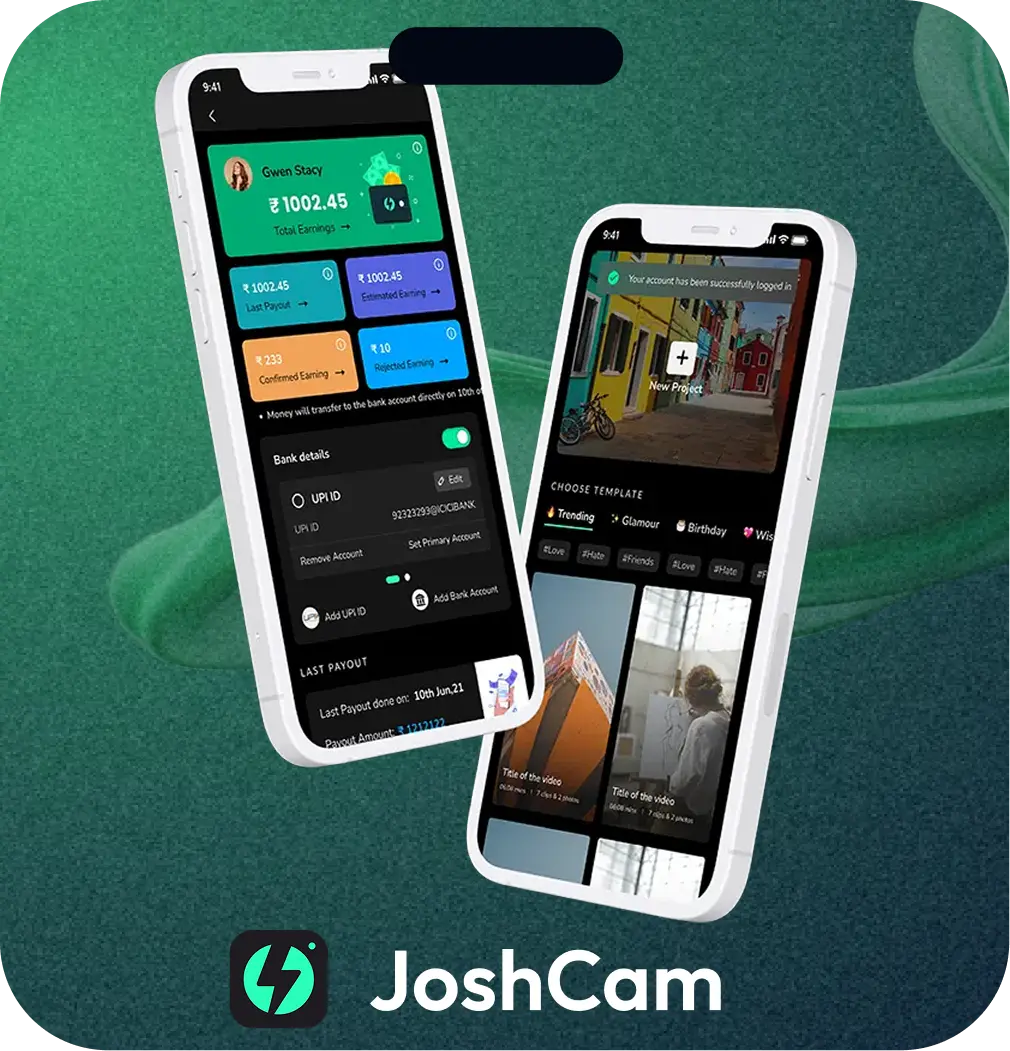 JoshCam App Mockup