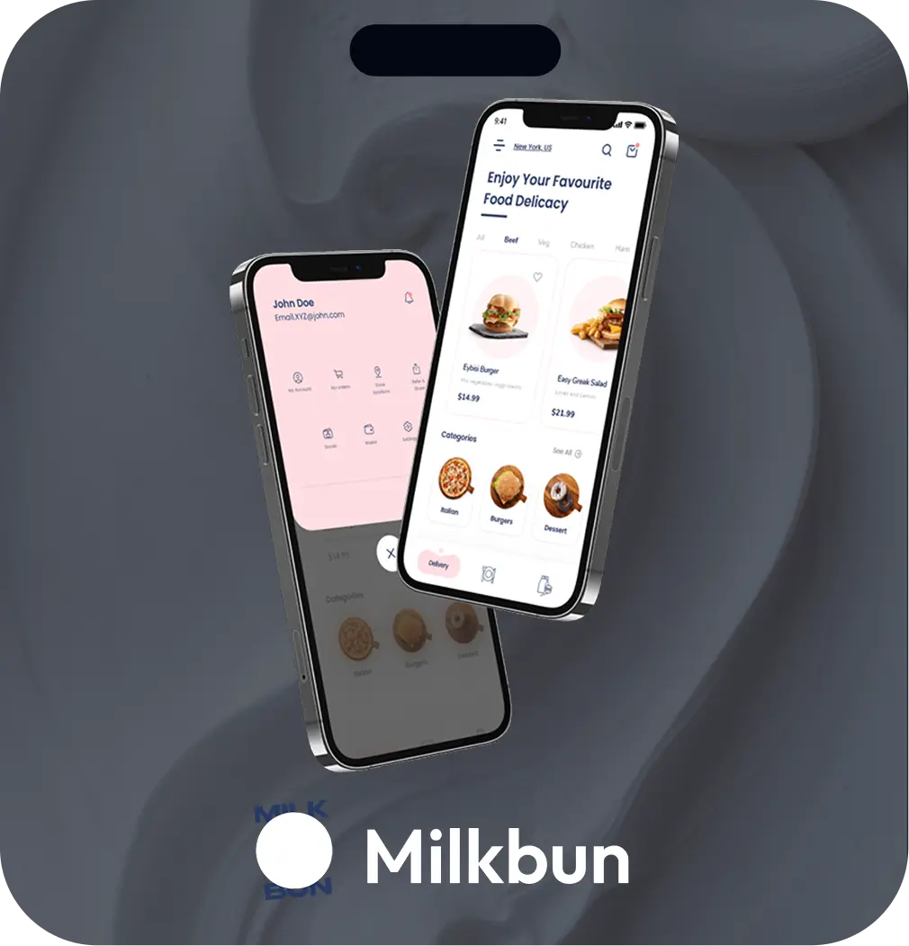 Milkbun App Mockup