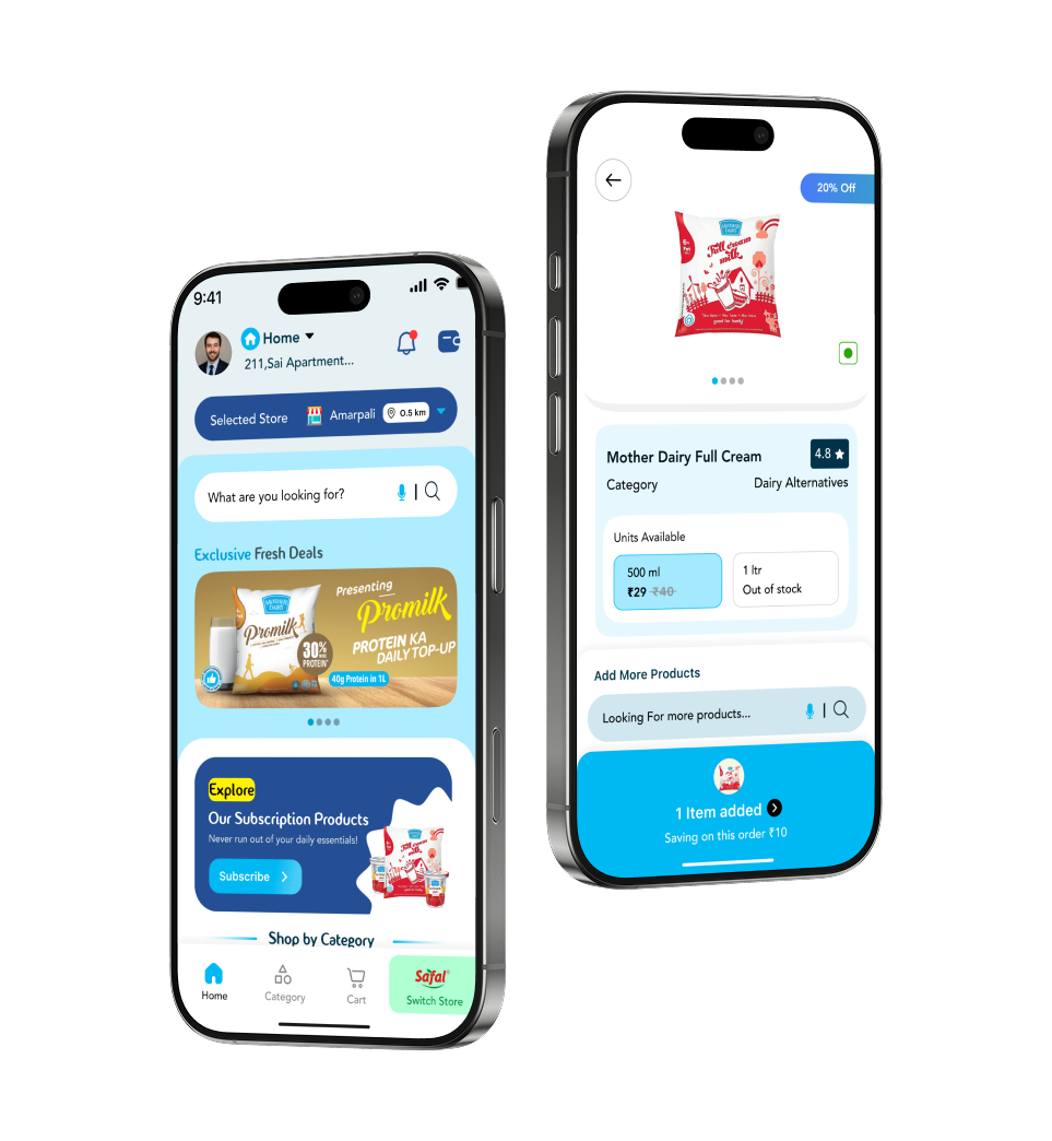 Mother Dairy App