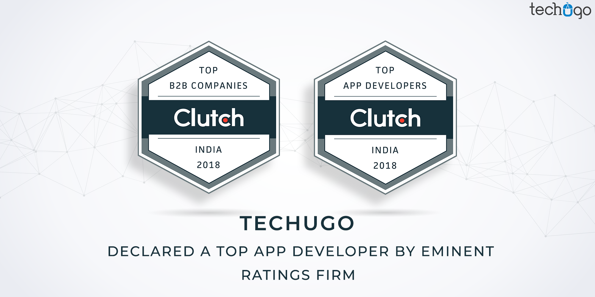 Techugo Declared a Top App Developer By Eminent Ratings Firm Techugo