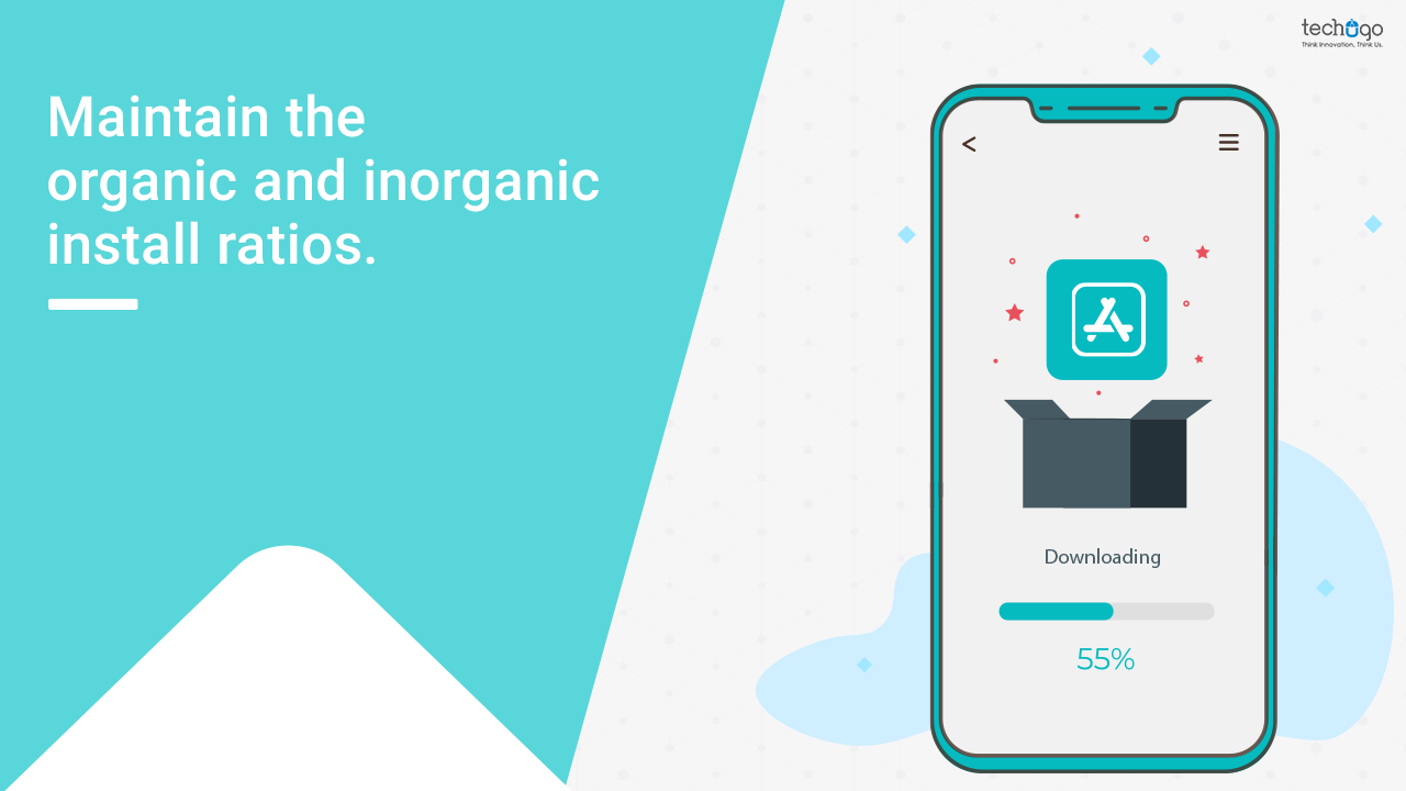 Maintain the organic and inorganic install ratios