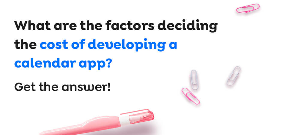 cost of creating a calendar app
