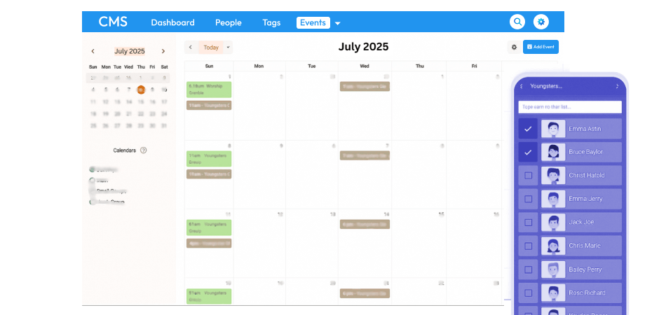 church facility management software