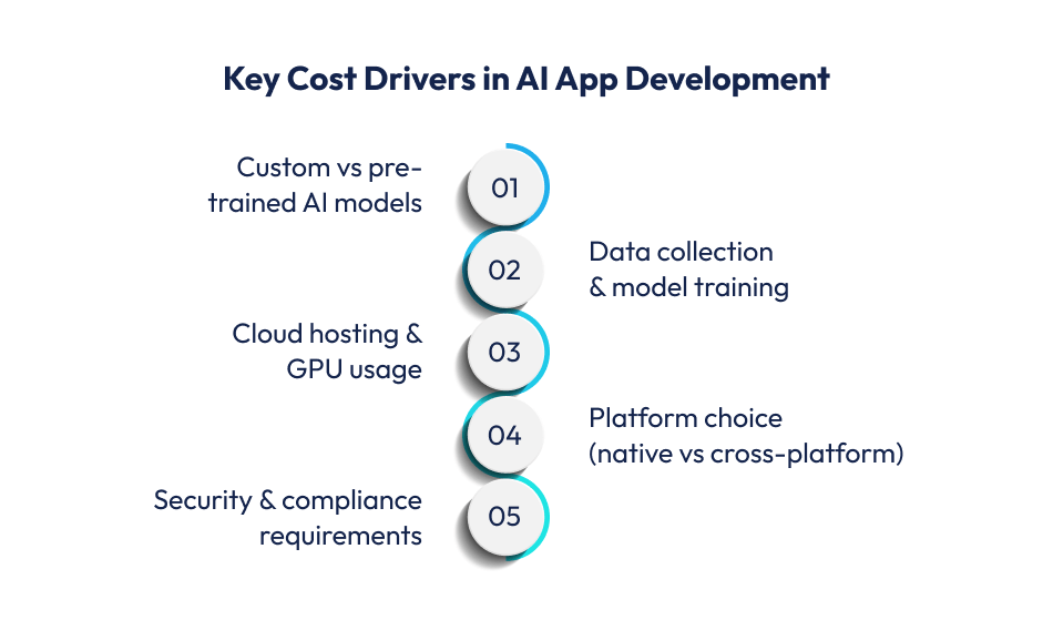 Key Cost Drivers in AI App Development AI App Development