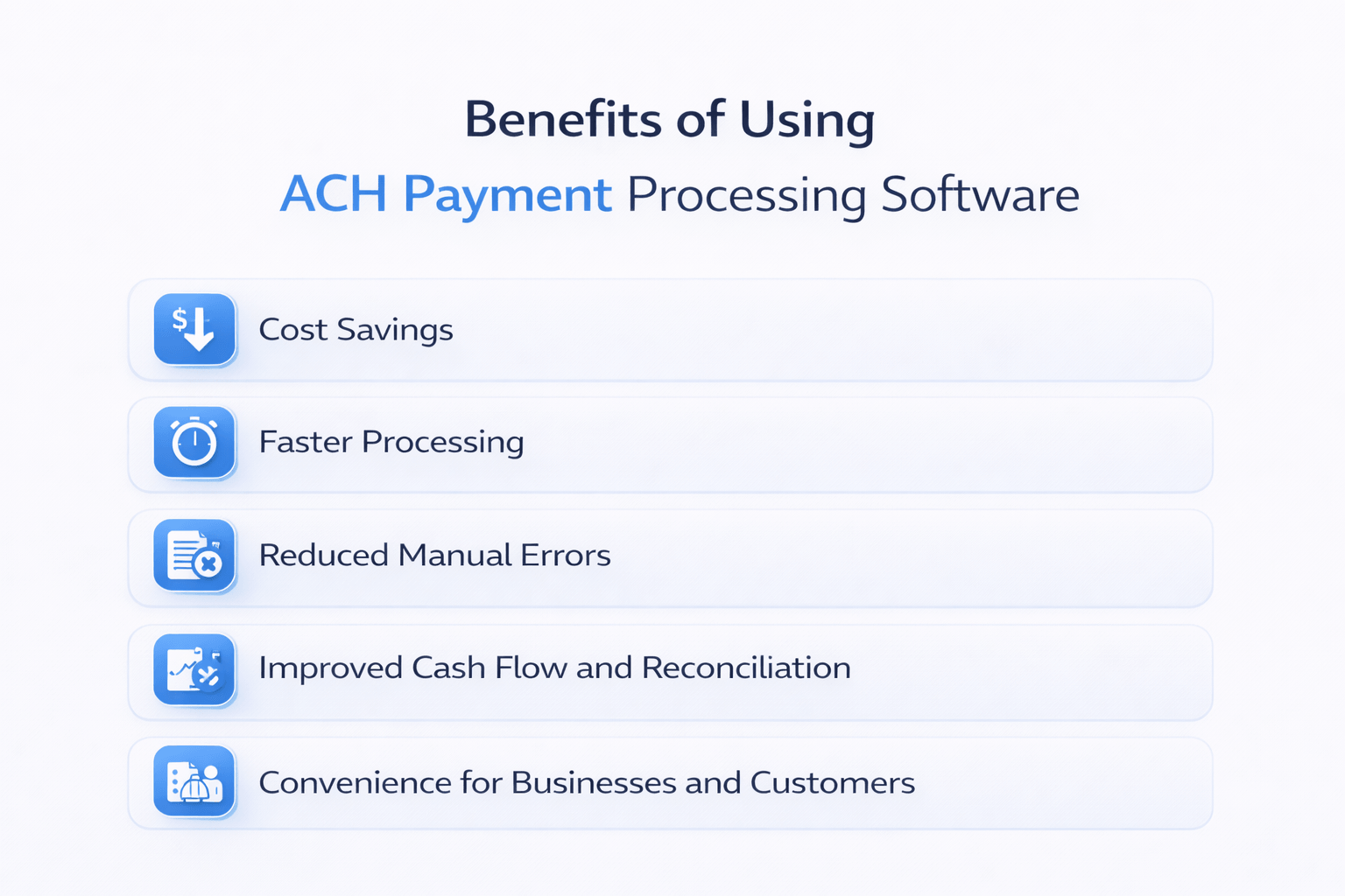 Benefits of Using ACH Payment Processing Software