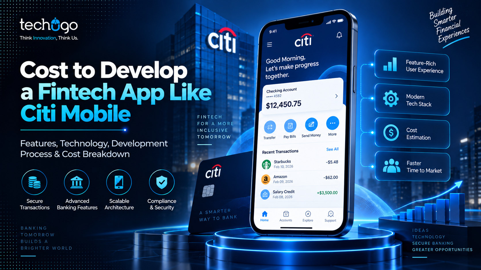How Much Does It Cost to Develop a Fintech App Like Citi Mobile?