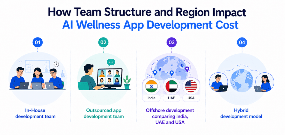 How team structure and region impact AI wellness app development cost
