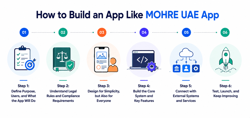 How to Build an App Like MOHRE UAE App