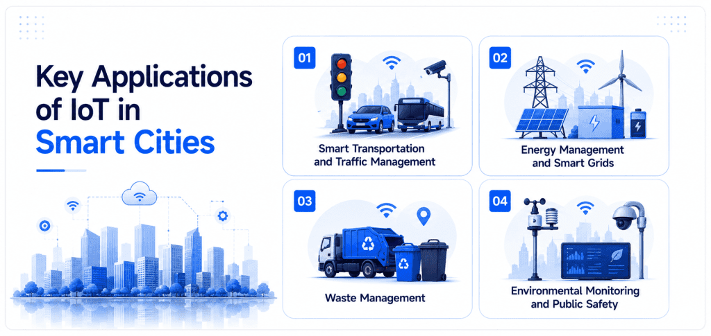 Real-World Applications of IoT in Smart Cities
