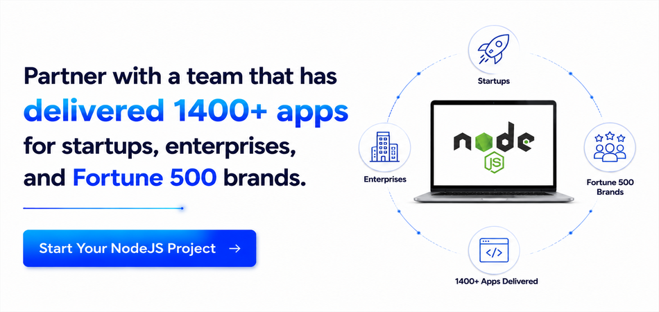 Partner with a team that has delivered 1400+ apps for startups, enterprises, and Fortune 500 brands.