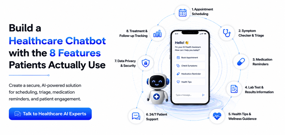 Build a Healthcare Chatbot with the 8 Features Patients Actually Use