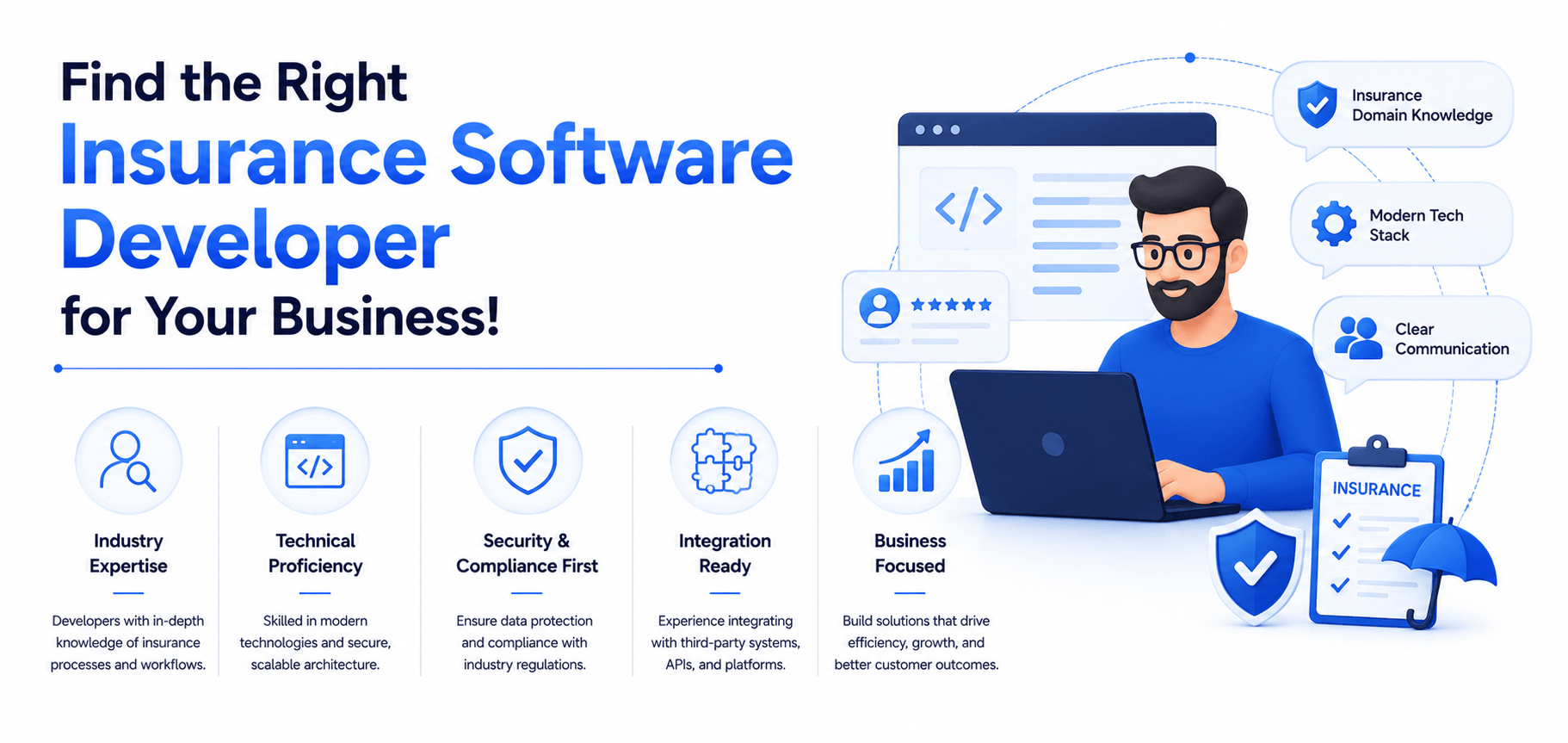 Find the Right Insurance Software Developer for Your Business!