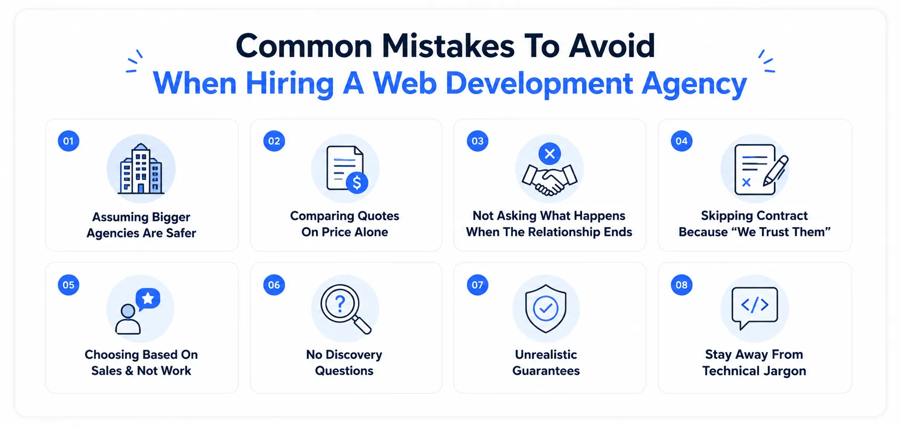 Web Development Agency hiring mistakes